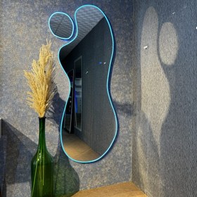 تصویر آینه قدی دفرمه دوتکه مکمل Curved tall mirror