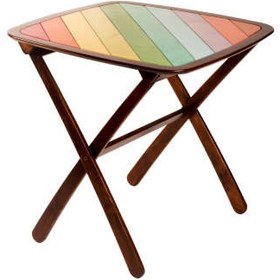 تصویر میز غذاخوری دو نفره تاشو مدل رنگین کمان ا For 2 foldable rainbow table For 2 foldable rainbow table