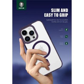 تصویر قاب مگ‌سیف‌دار گرین لاین Green Lion AntiShock Magnetic Pro Case for iPhone 14 Pro / 14 Pro Max 