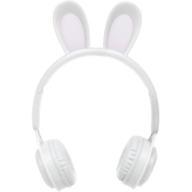 تصویر هدفون بی سیم خرگوشی مدل MZ-08R با باتری ۴۰۰ میلی‌آمپر 