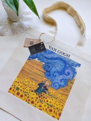 تصویر توت بگ آفتابگردان ونگوگ Sunflowers totebag