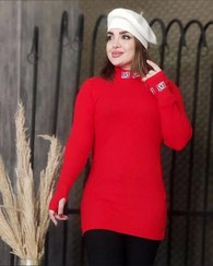 تصویر بافت یقه ۵ سانتی آستین فینگر 