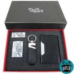 تصویر ست جاکارتی, جاسوئیچی و فندک NICE GIFT مدل NG-13 