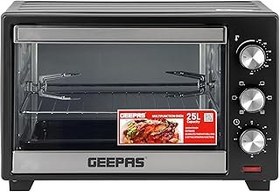 تصویر اجاق گاز برقی Geepas با Rotisserie 25L ، 1600W GO34040 | مناسب برای پخت ، کباب کردن و کباب کردن - لوازم جانبی شامل 2 سال ضمانت Geepas Electric Oven With Rotisserie 25L,1600W GO34040| Perfect for Baking, Roasting &amp; Grilling - Accessories Included 2 Years Warranty