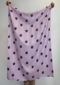 تصویر شال یاسی گل بنفش 