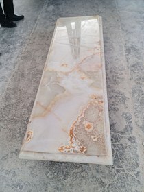 تصویر سنگ مزار مرمر با ابزار گرد ضخامت ۸ سانت 