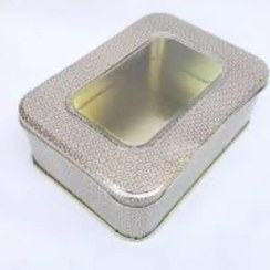 تصویر ظرف باقلوا کوچک ظرف بسته بندی فلزی باقلوا مناسب 250 گرم 