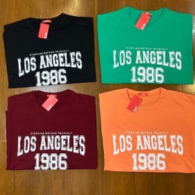 تصویر تیشرت باکسی - کرم تیشرت لس انجلس باکسی