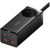 تصویر شارژر رومیزی 4 پورت بیسوس مدل Power Combo PowerStrip PSZM000901 