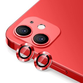 تصویر محافظ لنز فلزی دوربین موبایل آیفون Apple iPhone 12 Mini Metal Lens 