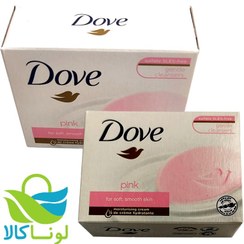 تصویر صابون داو صورتی Dove Pink با رایحه گل رز مقدار Dove Pink Rose Cream Soap 1