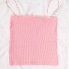 تصویر کراپ بند ماکارون مدادرنگی پاستلی crop top