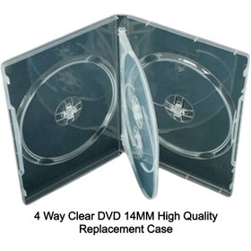 تصویر قاب دی وی دی ۱۴ میل شفاف ۴ تایی لت دار GR8 ا FOUR DVD Case 14mm SUPER CLEAR GR8 FOUR DVD Case 14mm SUPER CLEAR GR8