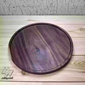 تصویر سینی چوبی گرد کد d132 