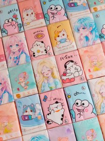 تصویر دستمال کاغذی جیبی طرحدار فانتزی 