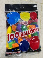 تصویر بادکنک کایو رنگ جور بسته 100 عددی 