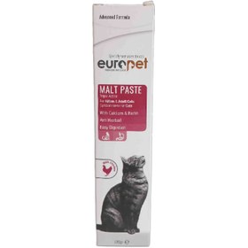 تصویر خمیر مالت گربه یوروپت با طعم گوشت Europet Chicken Malt Paste وزن 100 گرم 