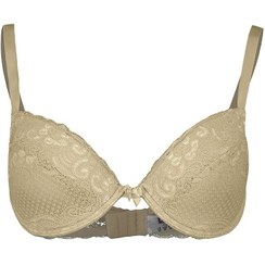 تصویر سوتین گیپور اسفنجی ان بی بی مدل 1206 NBB رنگ کرم 