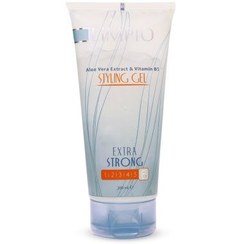 تصویر ژل موی سر بسیار قوی حاوی آلوئه‌ورا و ويتامین B5 حجم 200میل لیمپیو Limpio Aloevera And Vitamin B5 Styling Gel 200ml