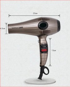 تصویر سشوار حرفه ای کومکس KM-609 کد 2412 Hair Dryer KOMEX turbo KM-609