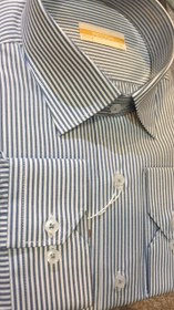 تصویر پیراهن آستین بلند مردانه، راه راه، طرح دیپلمات - رنگ Men's long sleeve shirt, striped, diplomat design