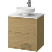 تصویر روشویی با کشو/روشویی/شیر آب ایکیا مدل IKEA ÄNGSJÖN / LERSJÖN رنگ اثر بلوط تحویل 29 روزه IKEA ÄNGSJÖN / LERSJÖN Wash-stnd w drawers/wash-basin/tap