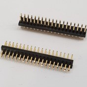 تصویر پین هدر 2x19 نری صاف 1 میلیمتر. Pin header 2x19 male Straight 1 mm Pitch 