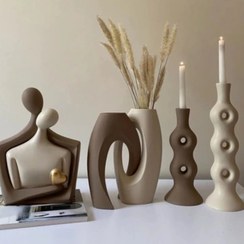 تصویر مجسمه _گلدان _ست جاشمعی رومیزی کدکالا ۸۶۶ 