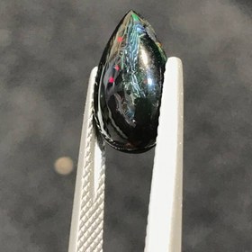 تصویر نگین اپال مشکی اصل سایز 13*8 