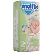 تصویر پوشک مولفیکس سایز 2 (44 عددی) Molfix Baby Diaper 2 (44 Diapers)