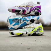 تصویر کفش فوتبال نایکی ایرزوم سالنی رنگ سفید آبی 