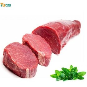 تصویر گوشت راسته گوساله پاک شده 