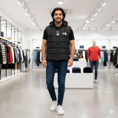تصویر پافر مردانه ضد اب مدل NORTHFACE رنگ مشکی کیفیت بالا - 2XL 