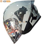 تصویر کلاه کاسکت بدون فک ردلاین | Gray - REDLINE 966 Motorcycle helmet without jaw White 966