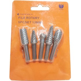 تصویر ست 5 عددی چوب ساب سر دریلی 5pcs Rotary file set