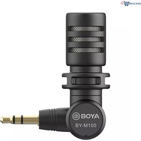 تصویر میکروفون مینی بویا مدل BY-M100 رابط 3.5 میلی متری Boya BY-M100 3.5mm Mini Microphone