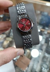 تصویر ساعت مچی زنانه سیکو مدل 3157 رنگ مشکی صفحه قرمز 