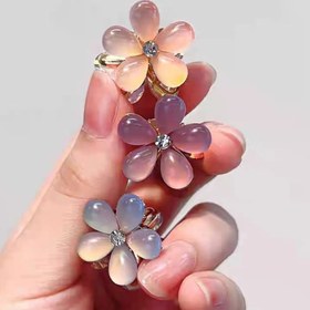 تصویر مینی کلیپس شکوفه عقیق Agate blossom mini clip