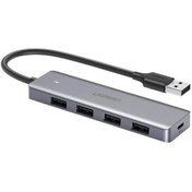 تصویر هاب USB-A یوگرین 4 پورت CM219 مدل 50985 