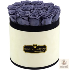 تصویر Grey Eternal Roses in Coco Flocked Box | کد: ZNB-1J3D 