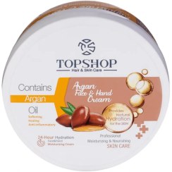 تصویر کرم مرطوب کننده تاپ شاپ حاوی روغن آرگان ظرفیت 200 میلی لیتر Top Shop Argan Oil Moisturizing Cream 200 ml