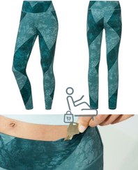 تصویر لگ زنانه برند crivit سبز طرح دار سایز M,L 