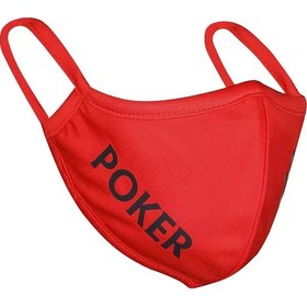 تصویر ماسک پوکر 4| ماسک پارچه ای پوکر 4 (قرمز - مشکی) |mask poker 4 | دربی شاپ 
