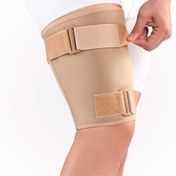 تصویر ران بند نئوپرنی قابل تنظیم پاک سمن فری سایز رنگ کرم Paksaman Neoprene Thigh Support Free Size