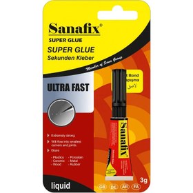 تصویر چسب قطره ای Sanafix Sanafix Super Glue Instant Adhesive 3ml