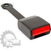 تصویر پريزكمربندايمني جلوچپ دنا و دنا پلاس با ميكروسوئيچ- طول 242 ميليمتر-مشكي(تسمه اي) دنا شرکتی اصل ایساکو 