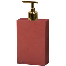 تصویر جا مایع دستشویی سنگی AXOR (آکسور) مدل ماریا رنگ قرمز آجری کد (Pjmmq) 