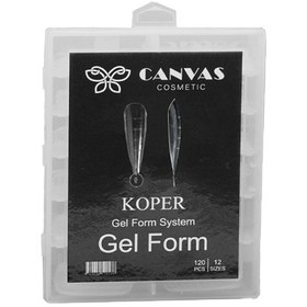 تصویر قالب کاشت ناخن کانواس مدل M10557 بسته ۱۲۰ عددی 