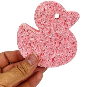 تصویر لیف حمام کودک کارامل طرح جوجه کد 02 