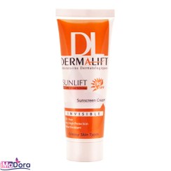 تصویر کرم ضد آفتاب  درمالیفت بی رنگ مناسب پوست چرب SPF50 Dermalift Sunscreen Sunlift invisible For Greasy skin typs SPF50 Cream 40ml